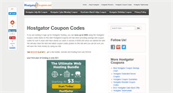 Desktop Screenshot of hostgatorcoupons.net