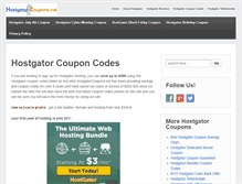 Tablet Screenshot of hostgatorcoupons.net